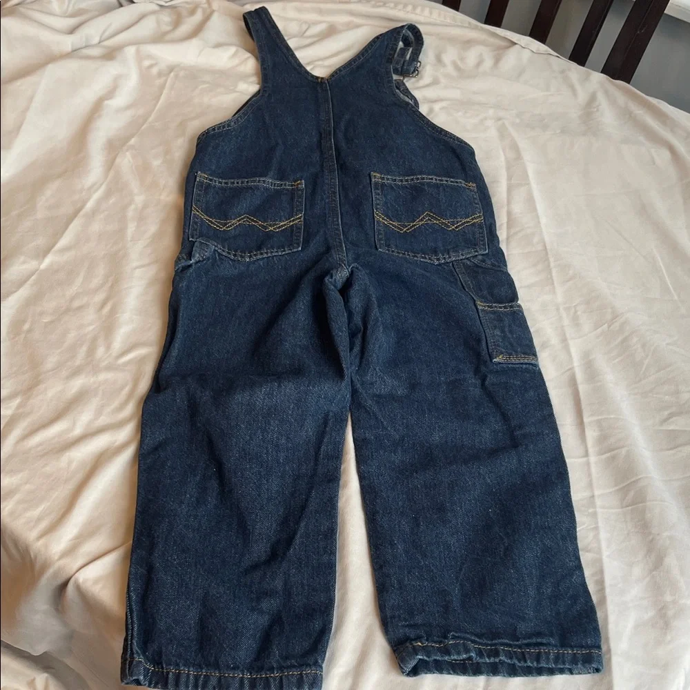 Wrangler Kids Blue Denim Overalls - Picture 4 of 4